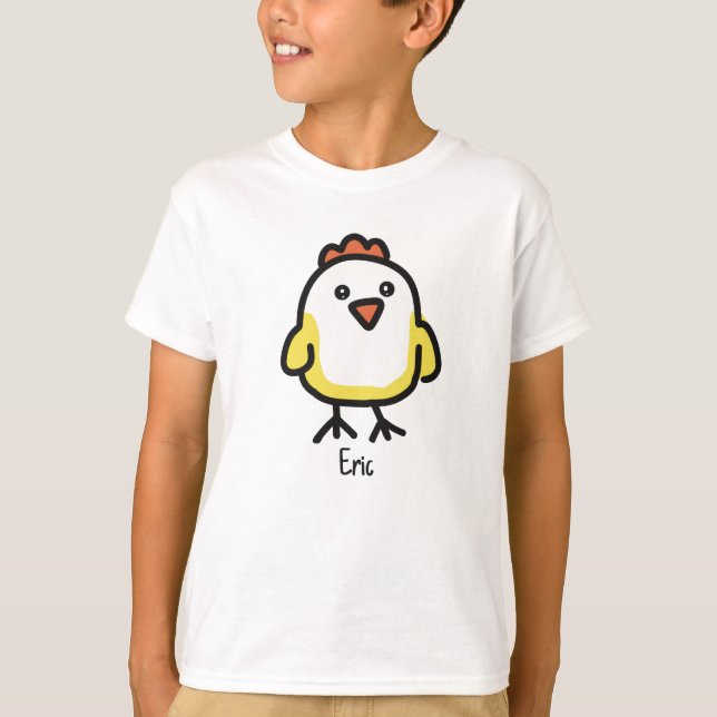 Cute Kawaii Chicken Chick T-Shirt (Front)