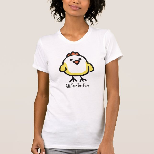 Cute Kawaii Chicken Chick T-Shirt (Front)