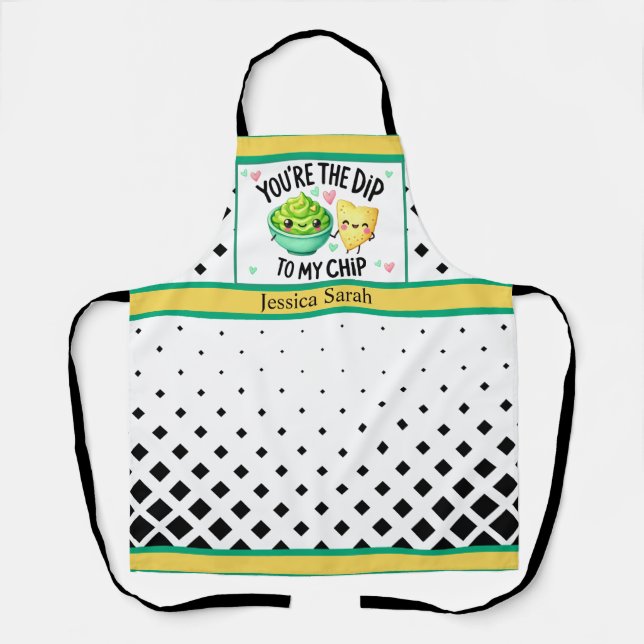 Cute Kawaii Chips and Dip Apron (Front)
