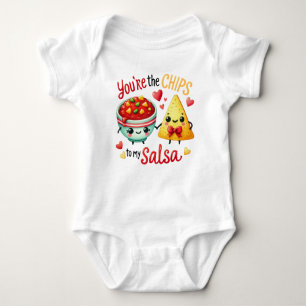 Cute Kawaii Chips and Salsa Baby Bodysuit