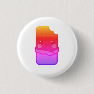 Cute Kawaii Chocolate Bar 3 Cm Round Badge