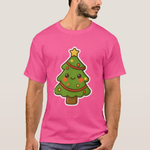 Cute Kawaii Christmas Tree T-Shirt