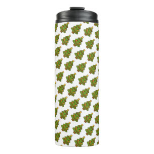 Cute Kawaii Christmas Tree Thermal Tumbler