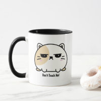 Cute Kawaii Chubby Angry Mochi Cat