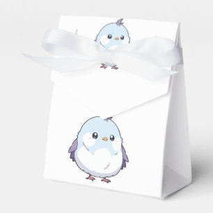 Cute Kawaii Chubby Bird Cartoon - Adorable Pastel Favour Box