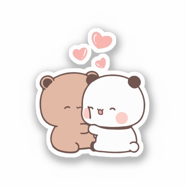 Cute Kawaii Chubby Mochi Panda bear  (Front)