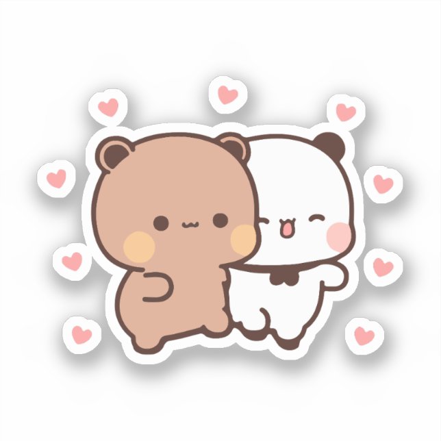 Cute Kawaii Chubby Mochi Panda bear  (Front)