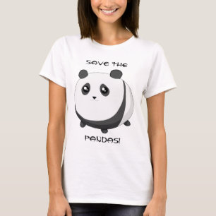 Cute Kawaii chubby panda bear T-Shirt