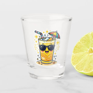 Cute Kawaii Cool Summer Tropical Drink Sunglasses Shot Glass
