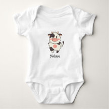 Cute Kawaii Cow Personalised Name