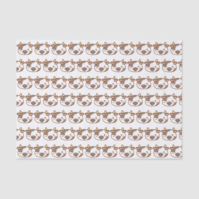 Cute Kawaii Cow Tissue Paper (Front)