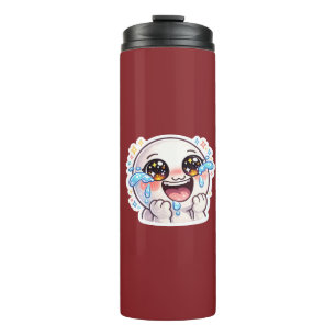 Cute Kawaii Crying Laughing with Joy Happy Tears C Thermal Tumbler