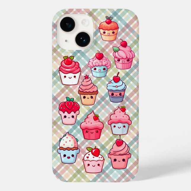 Cute kawaii cupcake food muffin Case-Mate iPhone case (Back)