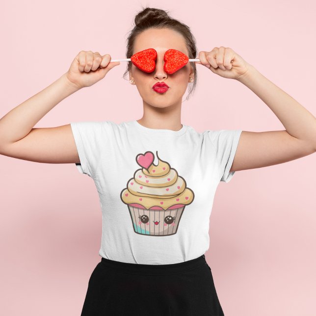 Cute Kawaii Cupcake T-Shirt (Creator Uploaded)