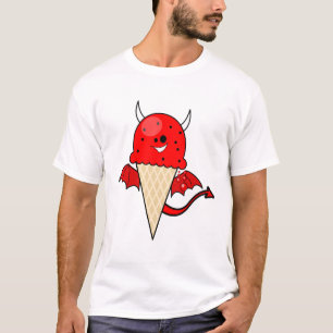cute kawaii devil ice cream cone with wings T-Shirt