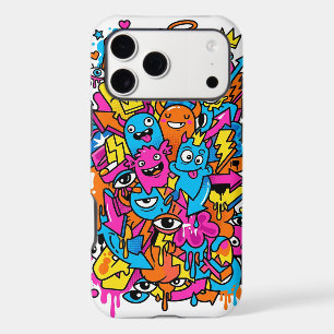 Cute Kawaii Drip Monster Pattern iPhone
