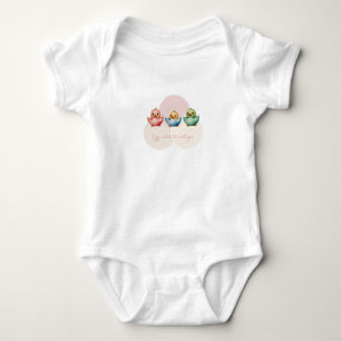 Cute Kawaii Egg Birds Pastel Coloured Baby Shower Bodysuit