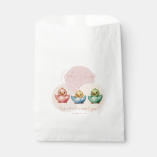 Cute Kawaii Egg Birds Pastel Coloured Baby Shower Favour Bags