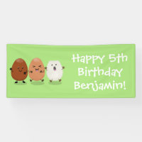 Cute kawaii eggs funny cartoon illustration