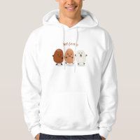 Cute kawaii eggs funny cartoon illustration