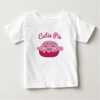 Cute Kawaii face Apple Pie drawing girl's