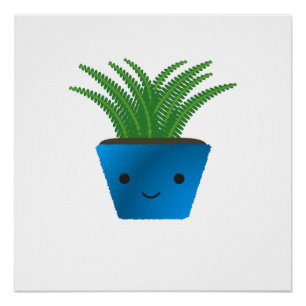 Cute kawaii Fern Poster