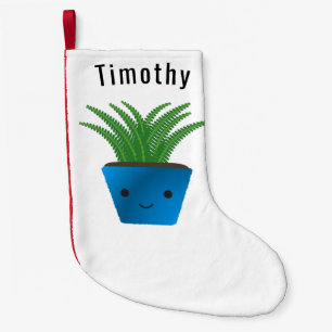 Cute kawaii Fern Small Christmas Stocking