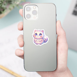 Cute Kawaii Fluffy Kitten Cat Star Pastel Chibi St