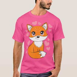 Cute Kawaii Fox Animal Lover T-Shirt