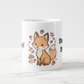 Cute Kawaii Fox Mug – Stay Clever, Stay Kind
