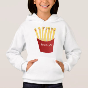 Cute kawaii fries fast food cartoon illustration