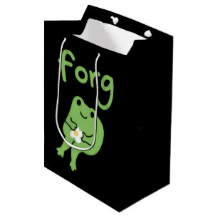 Cute Kawaii Frog Cake Meme Cute Aesthetic Forg Medium Gift Bag