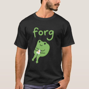 Cute Kawaii Frog Cake Meme Cute Aesthetic Forg  T-Shirt