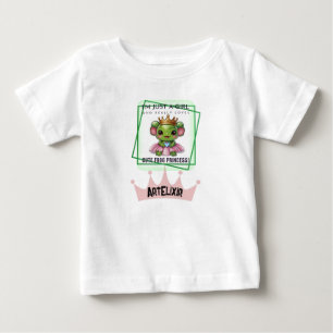 Cute Kawaii frog Princess Print Baby T-Shirt