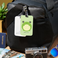 Cute Kawaii Frog with Personalised Text and Photo