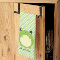 Cute Kawaii Frog with Personalised Text and Photo