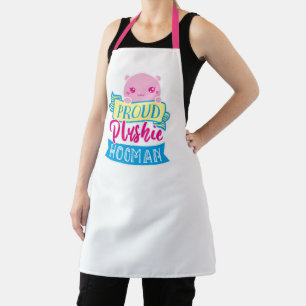 Cute Kawaii Funny Quote   Proud Plushie Hooman Apron