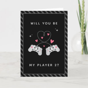 Cute Kawaii Gamer Gaming Controller Player Two Card
