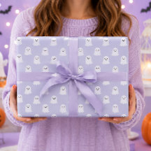 Cute Kawaii Ghost Halloween Pattern