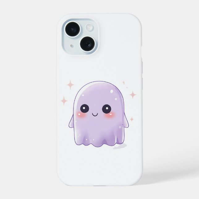 Cute Kawaii Ghost Phone Case | Pastel Halloween (Back)