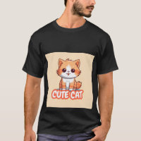 Cute Kawaii Ginger Cat Hugging Gift Box ✨🎁