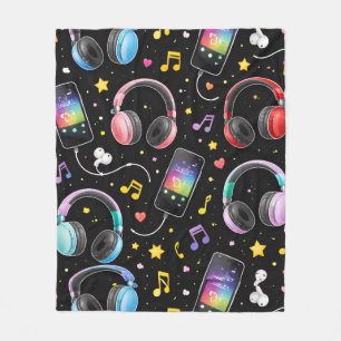 Cute Kawaii Graphic Fleece Blanket