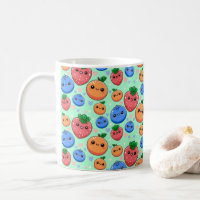 Cute Kawaii Green Orange Blue Fruit