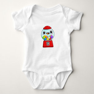 Cute Kawaii Gumball Machine Baby Bodysuit