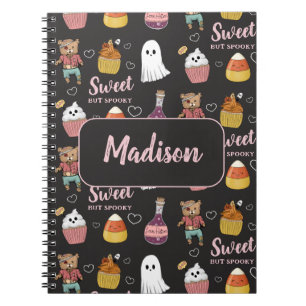 Cute Kawaii Halloween Candy Pattern for Kids Notebook
