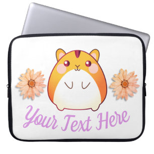 Cute Kawaii Hamster Custom Laptop Sleeve