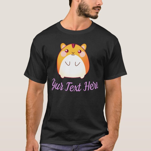 Cute Kawaii Hamster Custom T-Shirt (Front)
