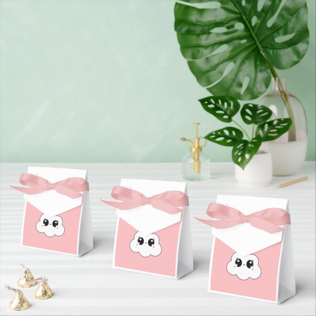Cute Kawaii Happy Cloud Minimalist Design Favour Box (Multiple)