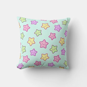 Cute Kawaii Happy Stars Cushion