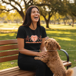 Cute Kawaii Home Is Where My Dog Is T-Shirt